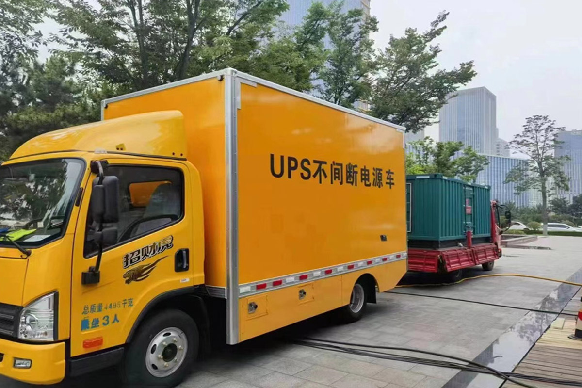 漳县发电机租赁施工现场