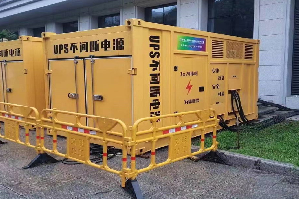 漳县发电机租赁施工现场
