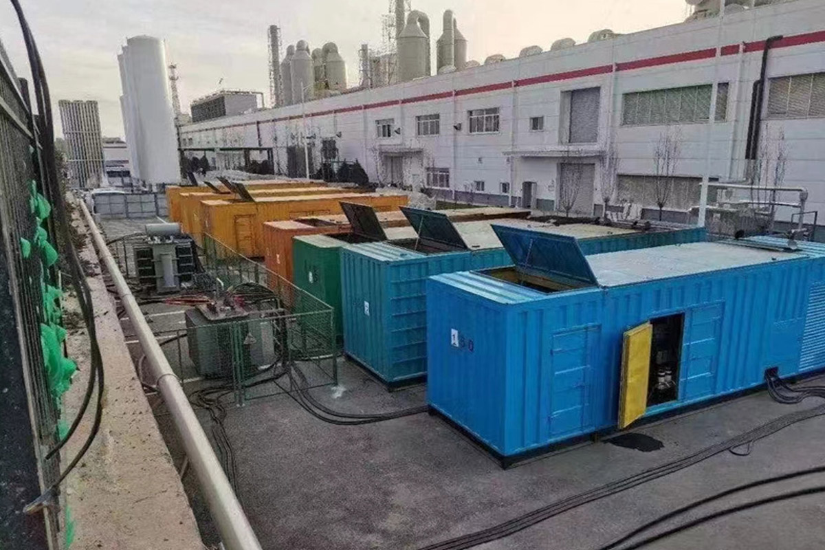 漳县发电机租赁施工现场